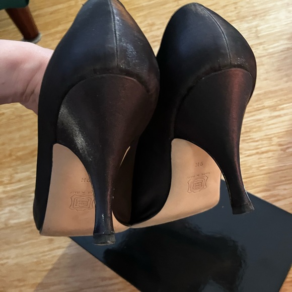 Formal black fabric Silvia Florentina beaded ornament pumps - Picture 9 of 13